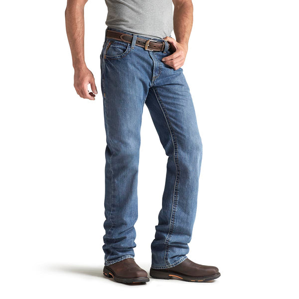 Ariat 10014449 Men's FR M3 Loose Basic Stackable Straight Leg Jean - Flint