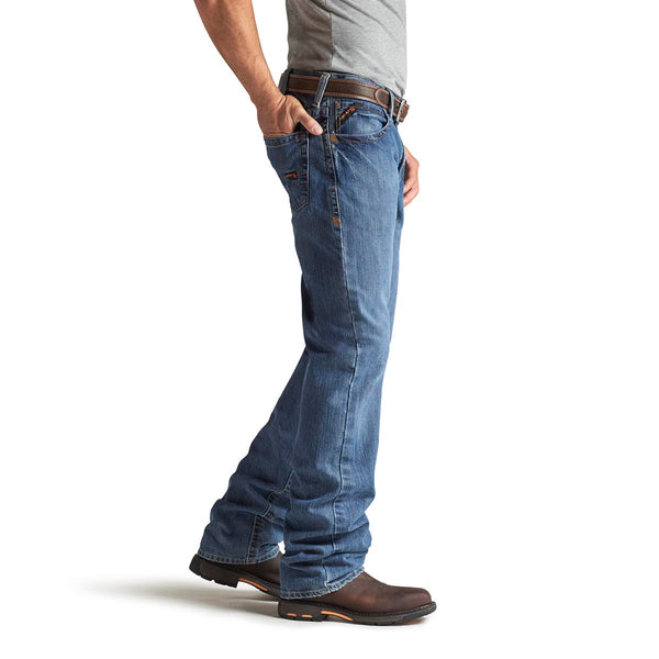 Ariat 10014449 Men's FR M3 Loose Basic Stackable Straight Leg Jean - Flint