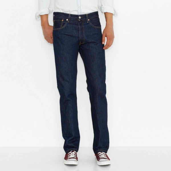 Levi 00501-0115 Men's 501 Original Fit Jeans - Rinse