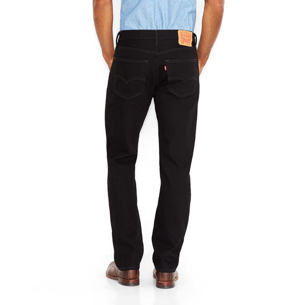 Levi-Men's 505 Regular Fit Straight Leg Jeans Black – Getz's
