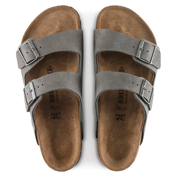 Birkenstock 1020752 Arizona - Desert Buck Whale Gray Nubuck