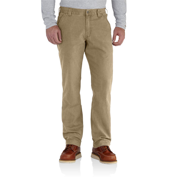 Carhartt 102291-253 Men's Rugged Flex Relaxed Fit Canvas Work Pant - Dark Khaki