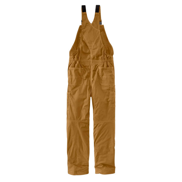 Carhartt 102691-211 Men's FR Quick Duck Lined Bib Overall - Carhartt Brown