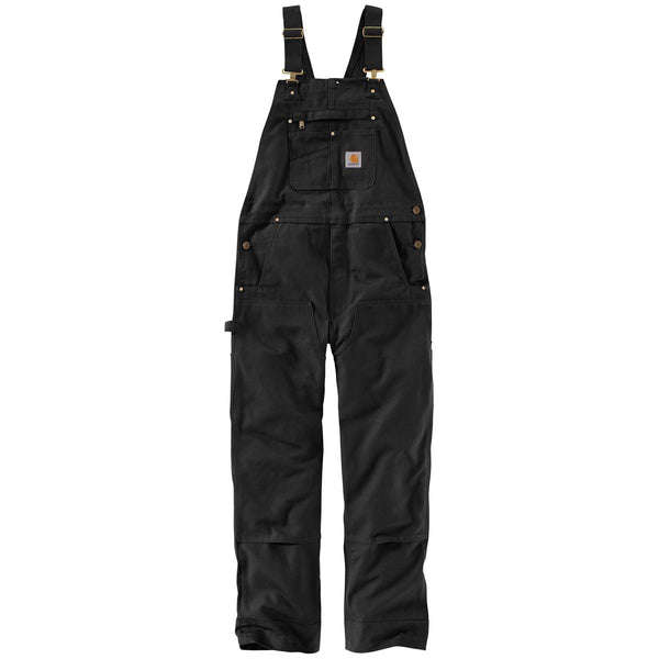 Carhartt 102776-001 Men's Relaxed Fit Duck Bib Overall - Black