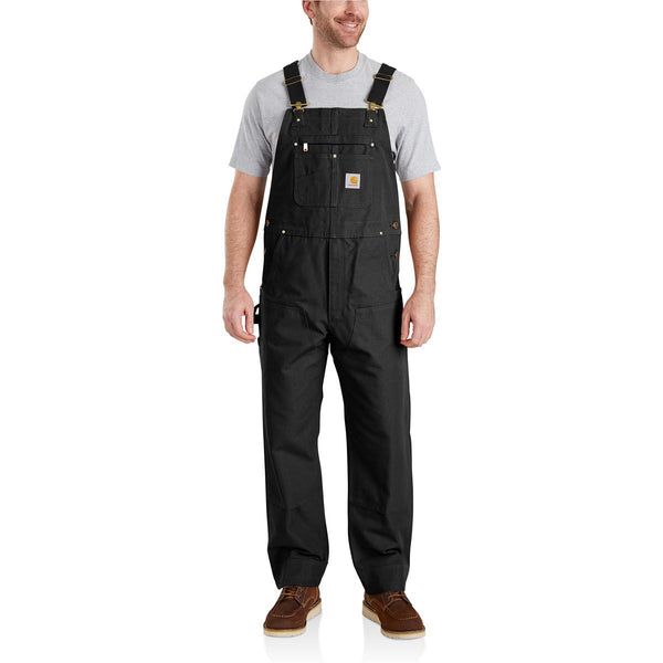 Carhartt 102776-001 Men's Relaxed Fit Duck Bib Overall - Black