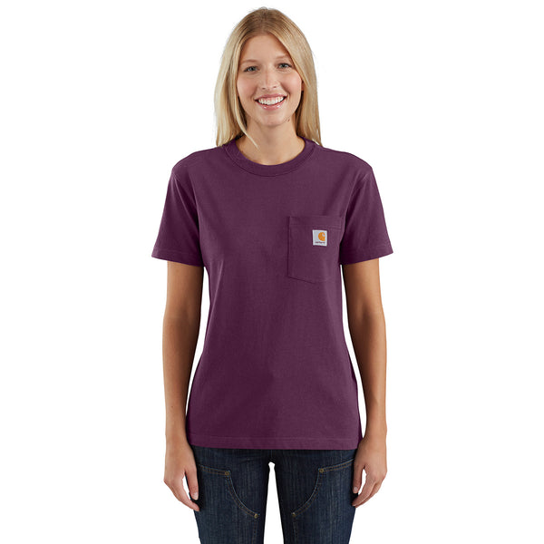 Carhartt 103067-SNSL Women's Loose Fit Heavyweight Short-Sleeve Pocket T-Shirt - Seasonal Colors