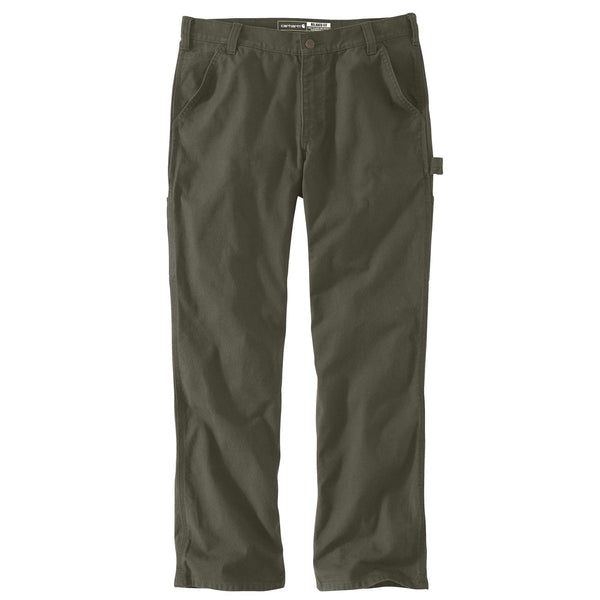 Carhartt 103279-316 Men's Rugged Flex Relaxed Fit Duck Utility Work Pant - Moss