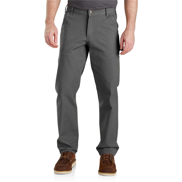 Carhartt 103279-GVL Men's Rugged Flex Relaxed Fit Duck Utility Work Pant - Gravel