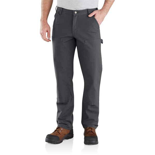 Carhartt 103334-029 Men's Rugged Flex Relaxed Fit Duck Double Front Work Pant - Shadow