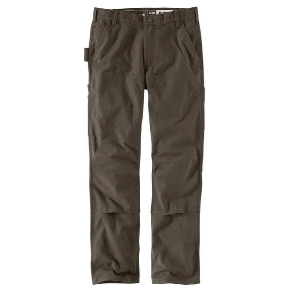 Carhartt 103334-217 Men's Rugged Flex Relaxed Fit Duck Double Front Work Pant - Tarmac