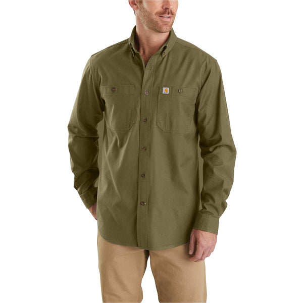 Carhartt 103554-C Men's Rugged Flex Rigby Long Sleeve Work Shirt - Discontinued Pricing