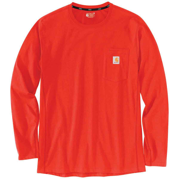 Carhartt 104617-C Men's Force Relaxed Fit Midweight LS Pocket T-Shirt - Discontinued Pricing