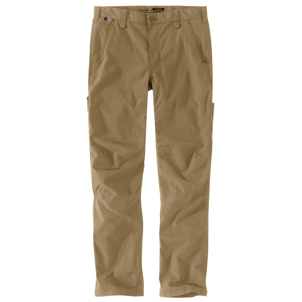 Carhartt 104785-A11 Men's FR Force Relaxed Fit Ripstop Utility Work Pant - Klondike Khaki