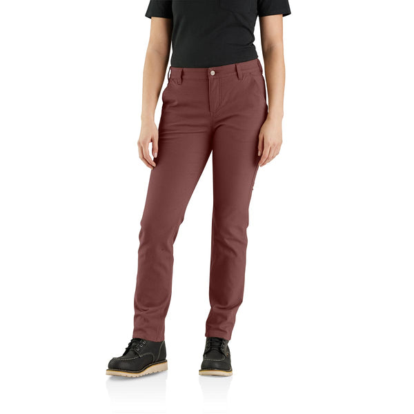 Carhartt 105113-B53 Women's Rugged Flex Relaxed Fit Canvas Work Pant - Sable