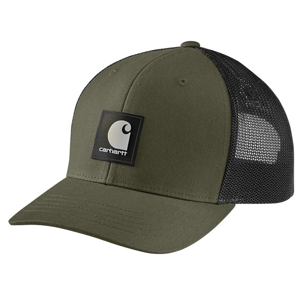 Carhartt 105216-C Men's Rugged Flex Twill Mesh Back Logo Patch Cap - Discontinued Pricing