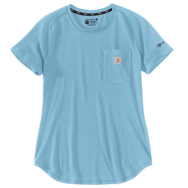 Carhartt 105415-C Women's Force Relaxed Fit Midweight Pocket T-Shirt- Discontinued Pricing