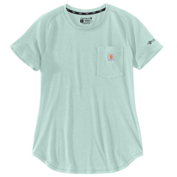 Carhartt 105415-C Women's Force Relaxed Fit Midweight Pocket T-Shirt- Discontinued Pricing