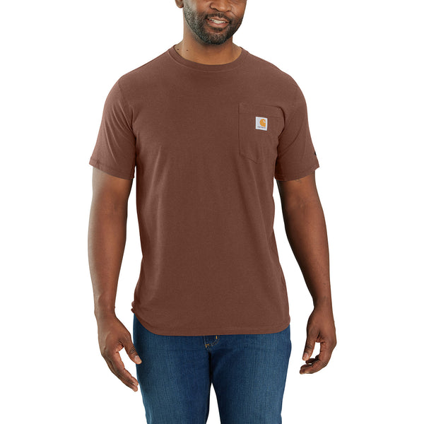 Carhartt 106652-SNSL Men's Force Relaxed Fit Midweight SS Pocket T-Shirt - Seasonal Colors