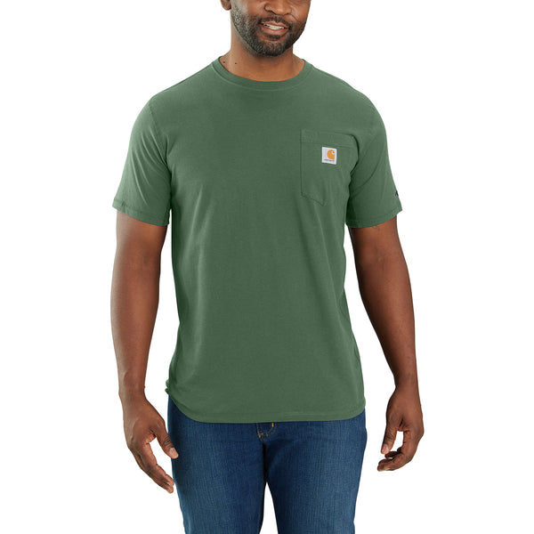 Carhartt 106652-SNSL Men's Force Relaxed Fit Midweight SS Pocket T-Shirt - Seasonal Colors