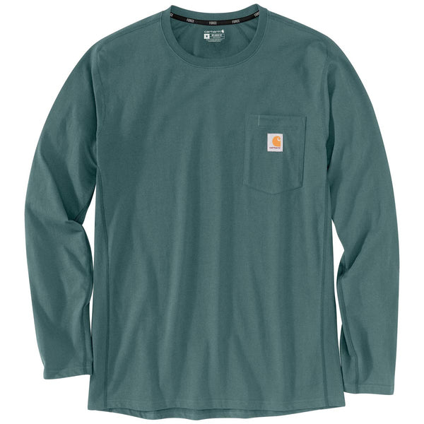 Carhartt 104617-C Men's Force Relaxed Fit Midweight LS Pocket T-Shirt - Discontinued Pricing