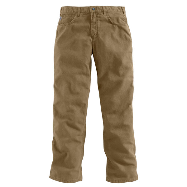 Carhartt FRB159-GKH Men's Flame-Resistant Canvas Pant - Golden Khaki