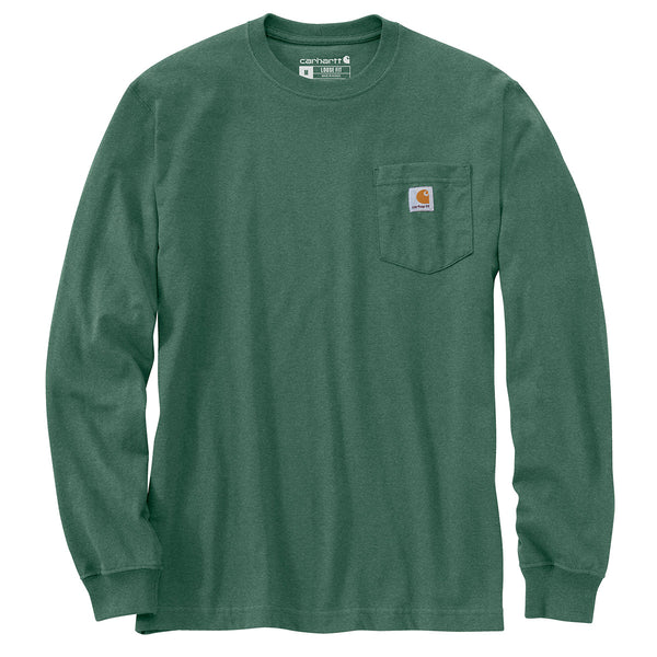 Carhartt K126-SNSL Men's Loose Fit Heavyweight Long Sleeve Pocket T-Shirt - Seasonal Colors