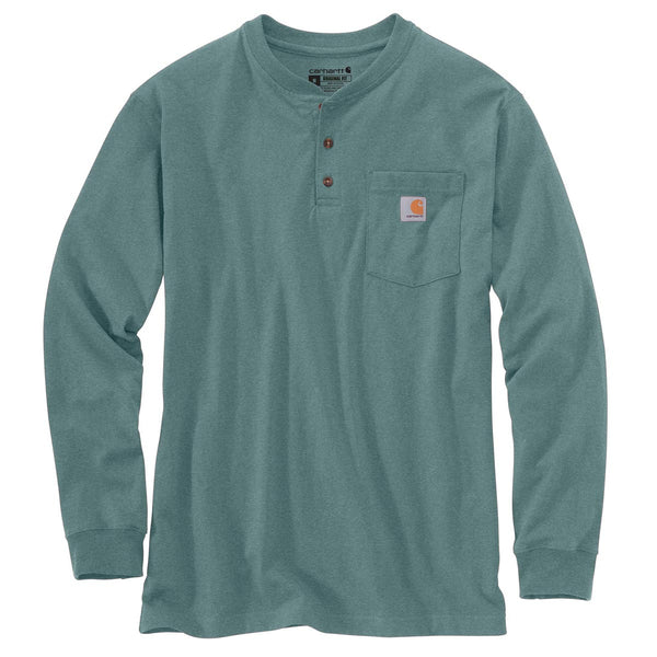 Carhartt K128-C Men's Long-Sleeve Workwear Henley - Discontinued Pricing