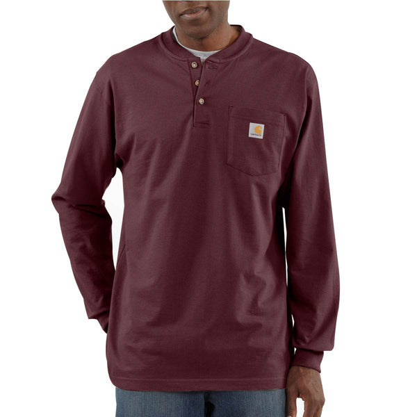 Carhartt K128-C Men's Long-Sleeve Workwear Henley - Discontinued Pricing