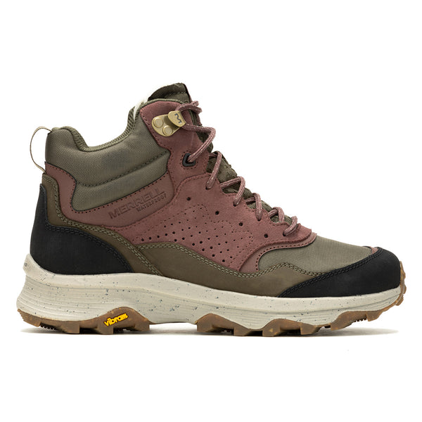 Merrell J037730 Women's Speed Solo Mid WP - Olive/Marron