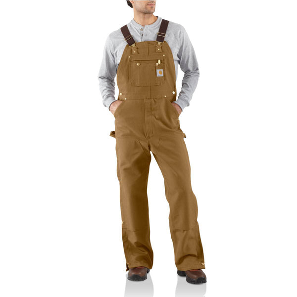 Carhartt R37 Men's Loose Fit Firm Duck Bib Overall - Unlined -  Discontinued Pricing