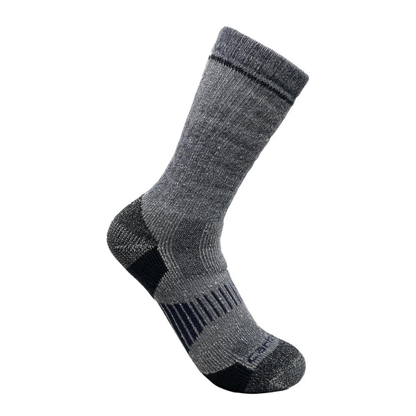 Carhartt Socks SB2072-M Men's Midweight Synthetic-Wool Blend Boot Sock 2 Pack