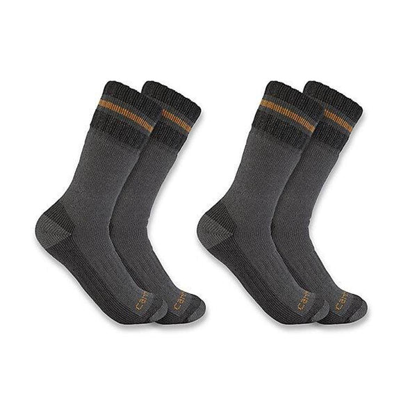 Carhartt Socks SB7742-M Men's Heavyweight Synthetic Wool Blend Boot Sock 2 Pack