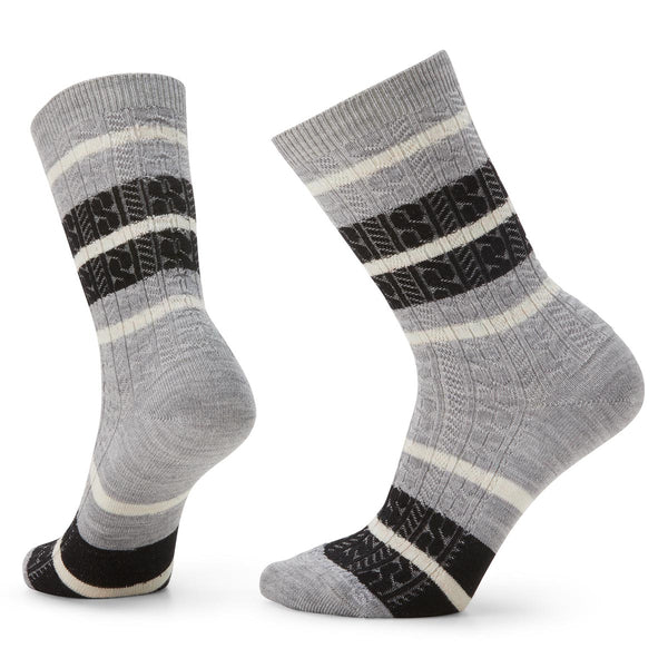 Smartwool SW001847 Everyday Striped Cable Crew Socks