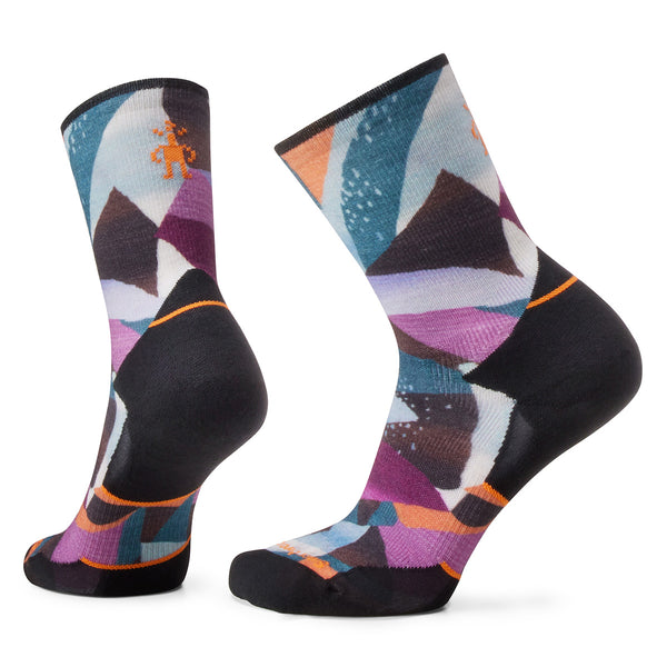 Smartwool SW002189 Women's Trail Run Targeted Cushion Mosaic Pieces Print Crew