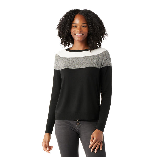 Smartwool SW016649 Women's Edgewood Colorblock Crew Sweater