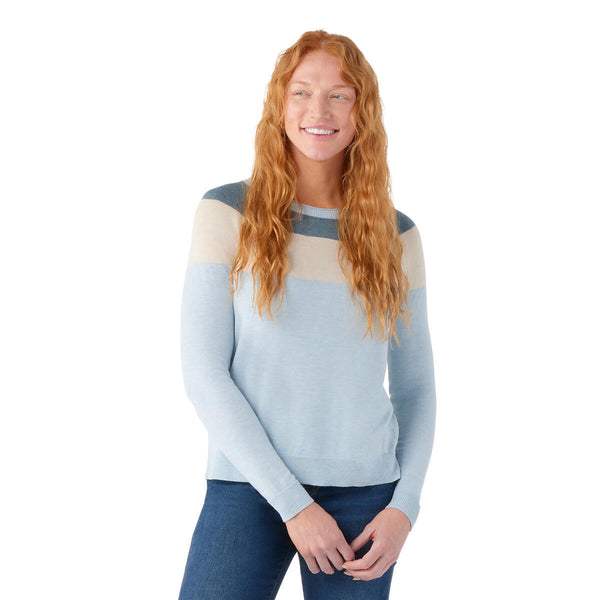 Smartwool SW016649 Women's Edgewood Colorblock Crew Sweater