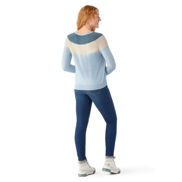 Smartwool SW016649 Women's Edgewood Colorblock Crew Sweater