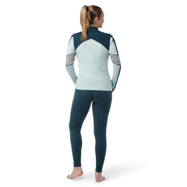 Smartwool SW016687 Women's Classic Thermal Merino Base Layer Colorblock Quarter Zip