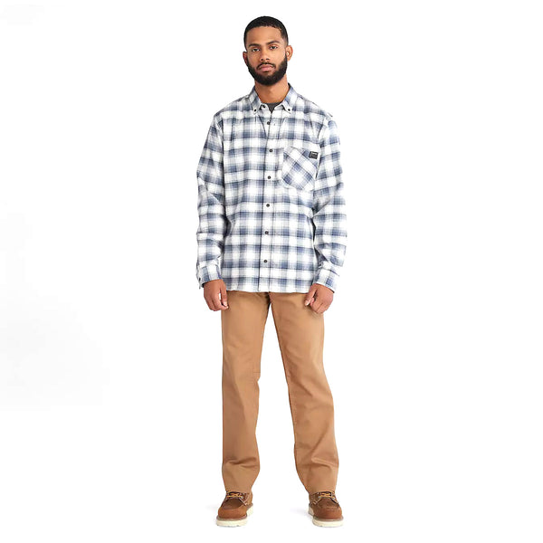 Timberland TB0A64AW Men's Woodfort Long Sleeve Lightweight Flannel Flex Shirt