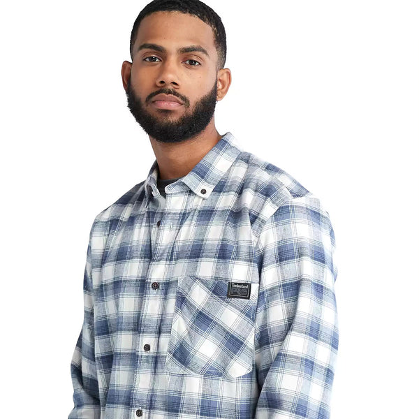 Timberland TB0A64AW Men's Woodfort Long Sleeve Lightweight Flannel Flex Shirt