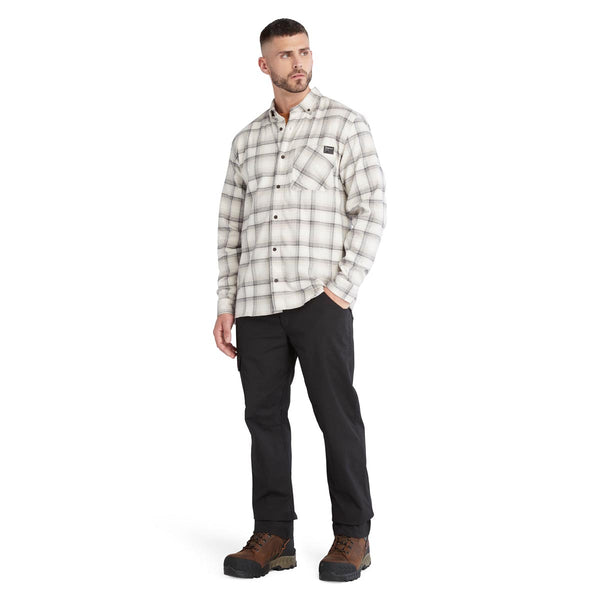 Timberland TB0A64AW Men's Woodfort Long Sleeve Lightweight Flannel Flex Shirt