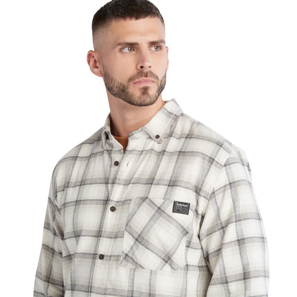 Timberland TB0A64AW Men's Woodfort Long Sleeve Lightweight Flannel Flex Shirt