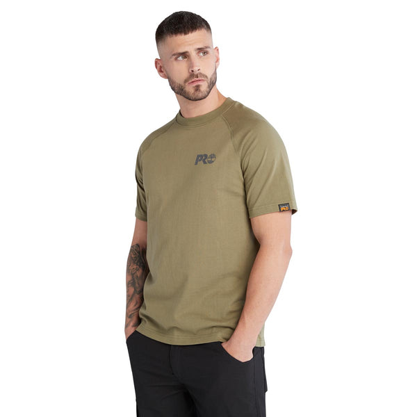 Timberland TB0A64R13 Men's Reflective Pro Logo Short Sleeve T-Shirt