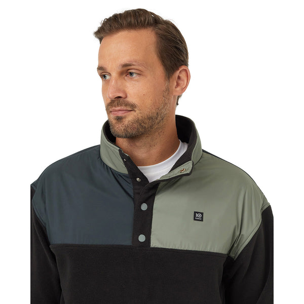 Tentree TCM6074 Men's Recycled MicroFleece Contrast Quarter Snap