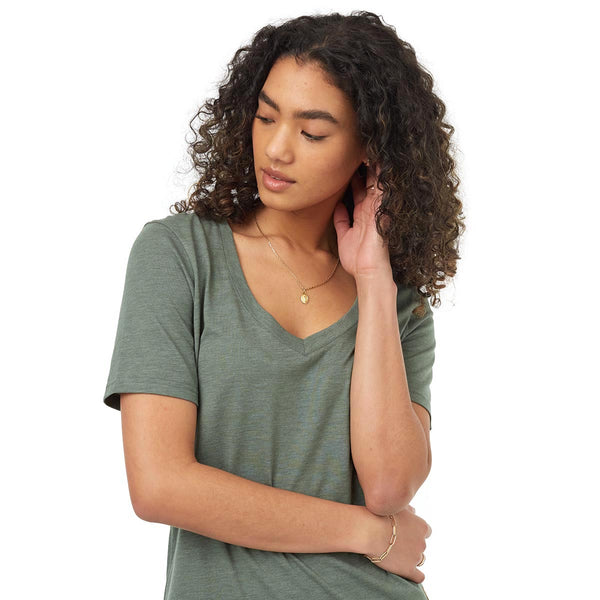 Tentree TCW2456 Women's TreeBlend V-Neck T-Shirt