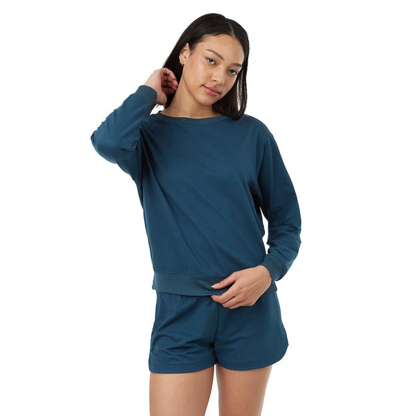 Tentree TCW4938 Women's Active Soft Knit Open Back Crew