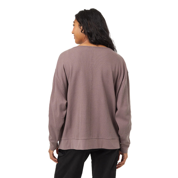 Tentree TCW5939 Women's TreeWaffle Deep V-Neck Longsleeve