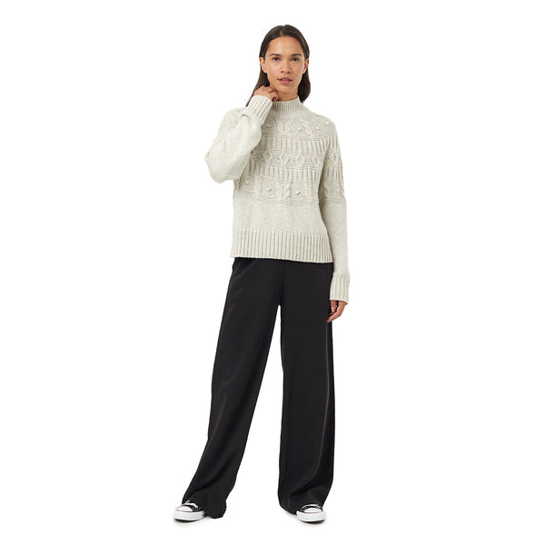 Tentree TCW5956 Women's Highline Pom Mock Neck Sweater