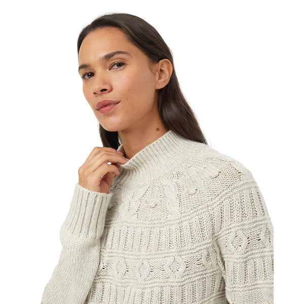 Tentree TCW5956 Women's Highline Pom Mock Neck Sweater