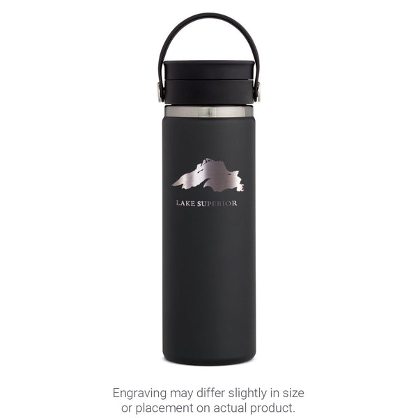 Hydro Flask W20BCXLS 20 Ounce Wide Flex Sip Lid - Lake Superior Engraved